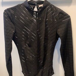 Bodysuit -see through v’s